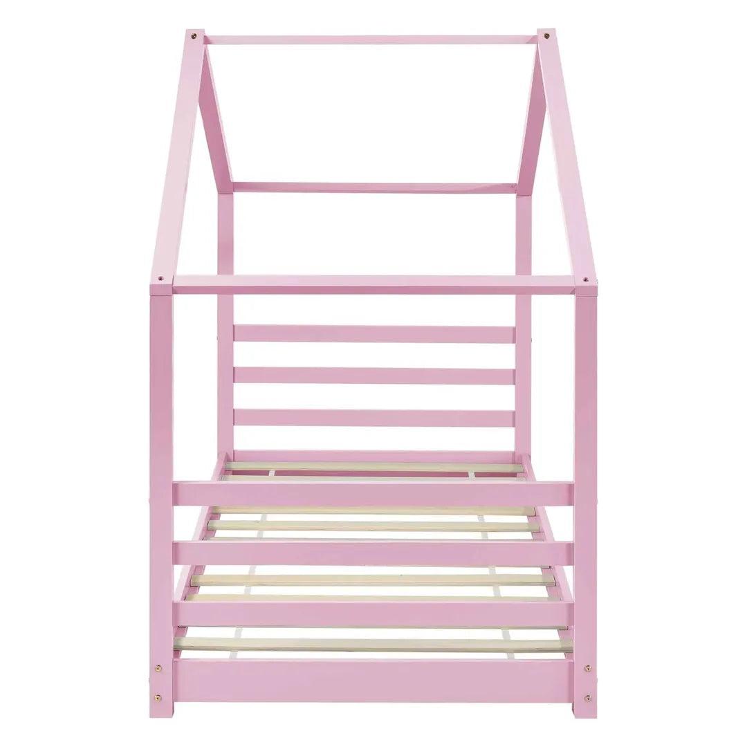 Lit cabane Montessori - 90x200cm - Rose