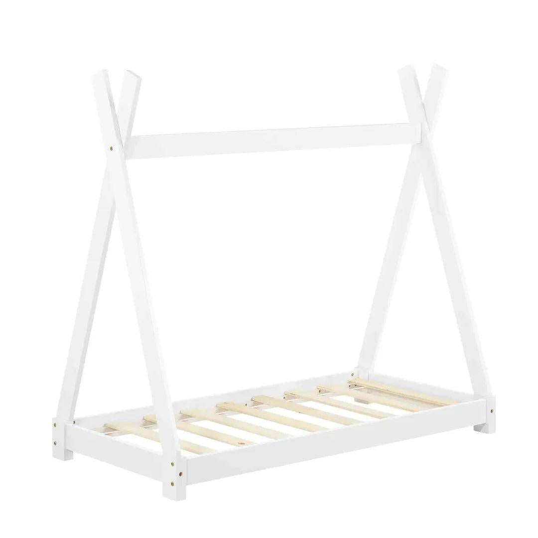 Lit tipi 70x140cm - Montessori - Blanc