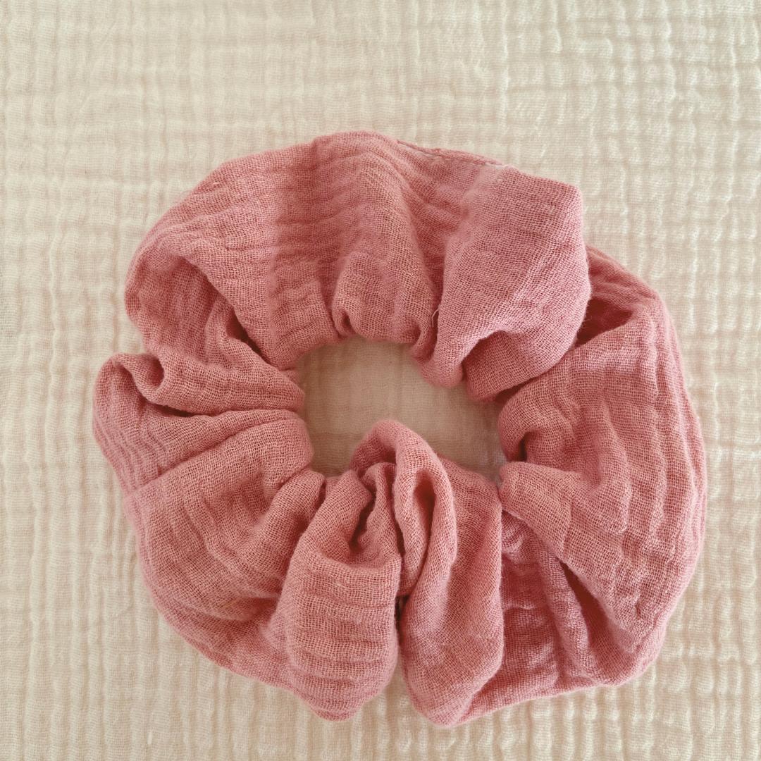 Chouchou double gaze - Couleur aléatoire