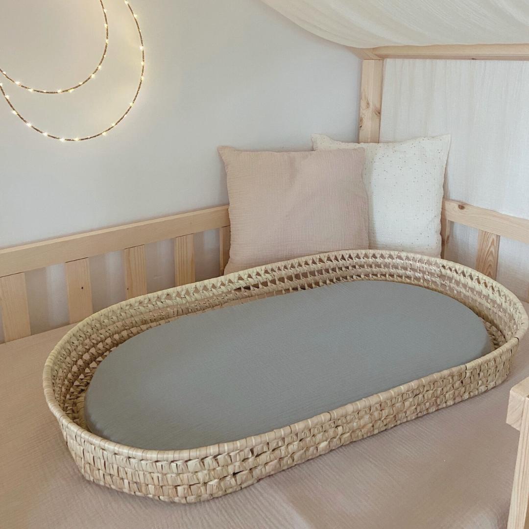 Housse pour panier à langer ovale