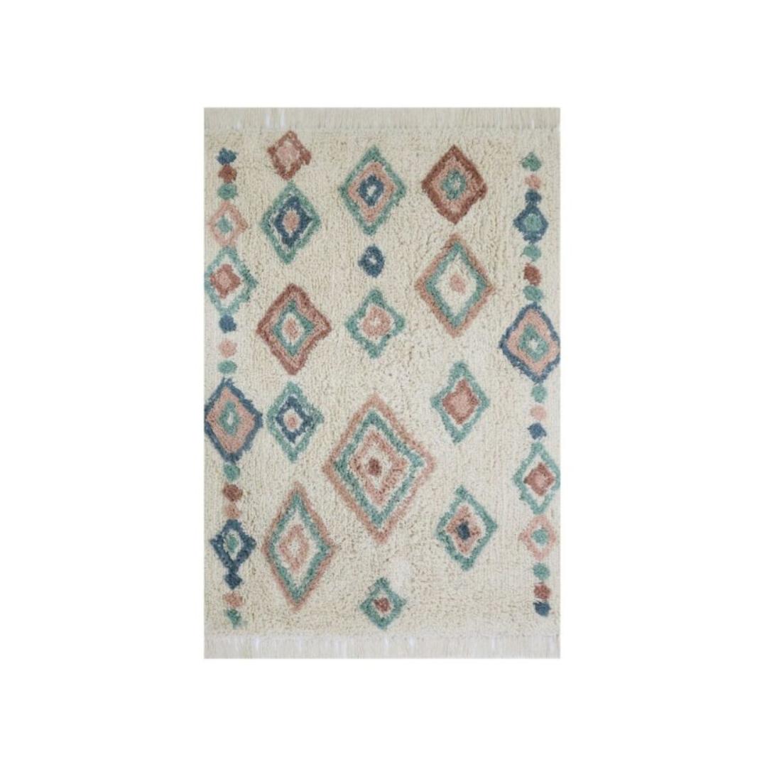 Tapis enfant berbère écru & vert