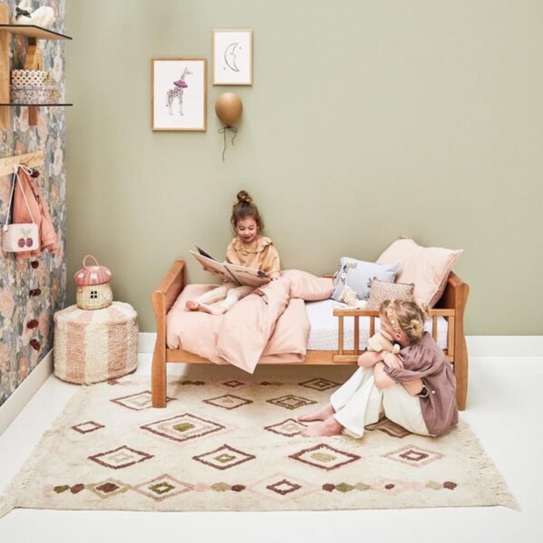 Tapis enfant berbère rose & vert