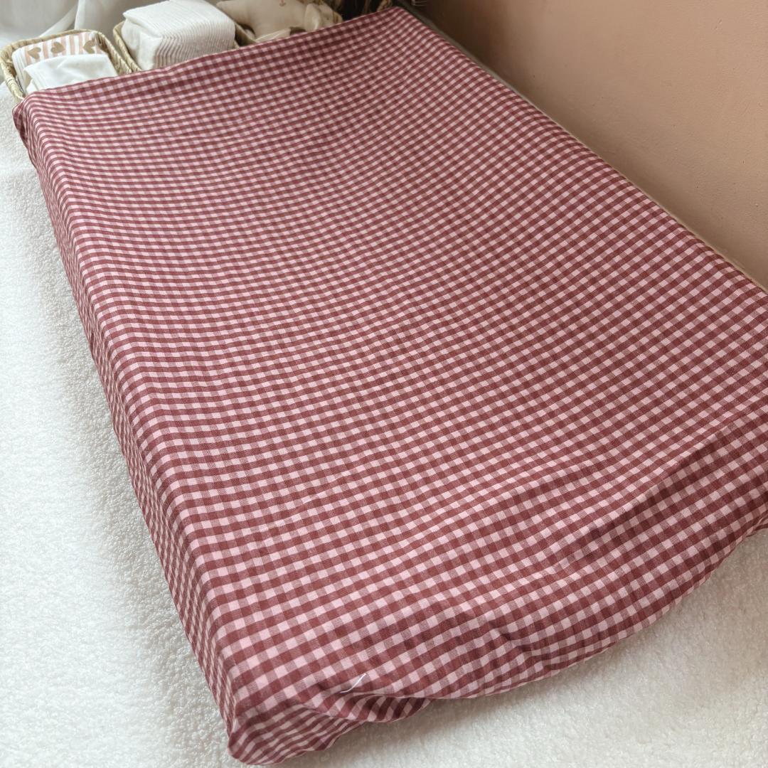 Housse matelas à langer vichy