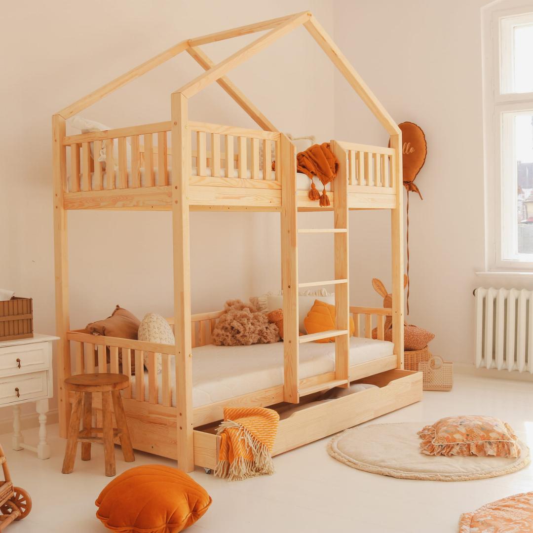 Lit cabane superposé 90x190cm