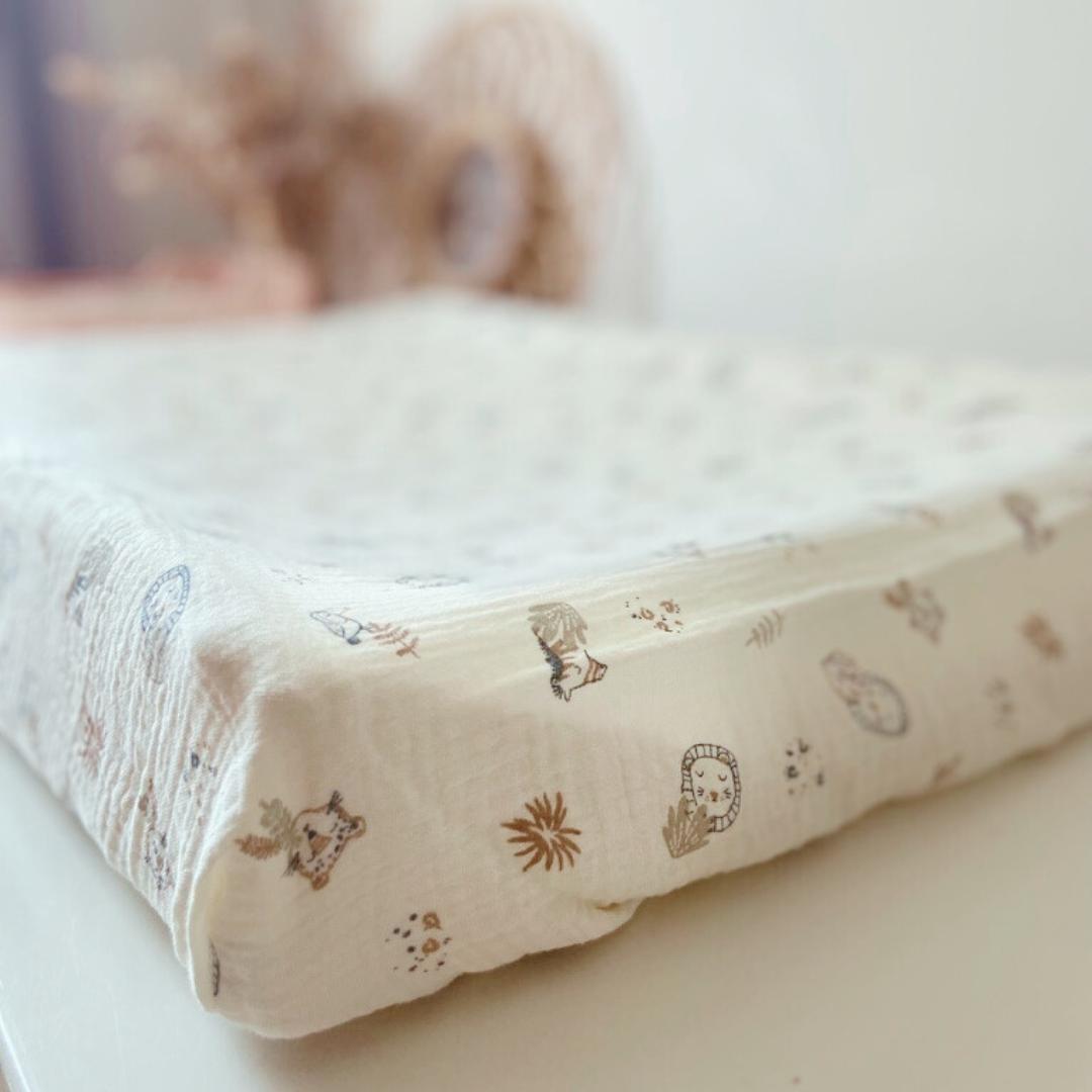 Housse matelas à langer Double gaze BIO Charlie