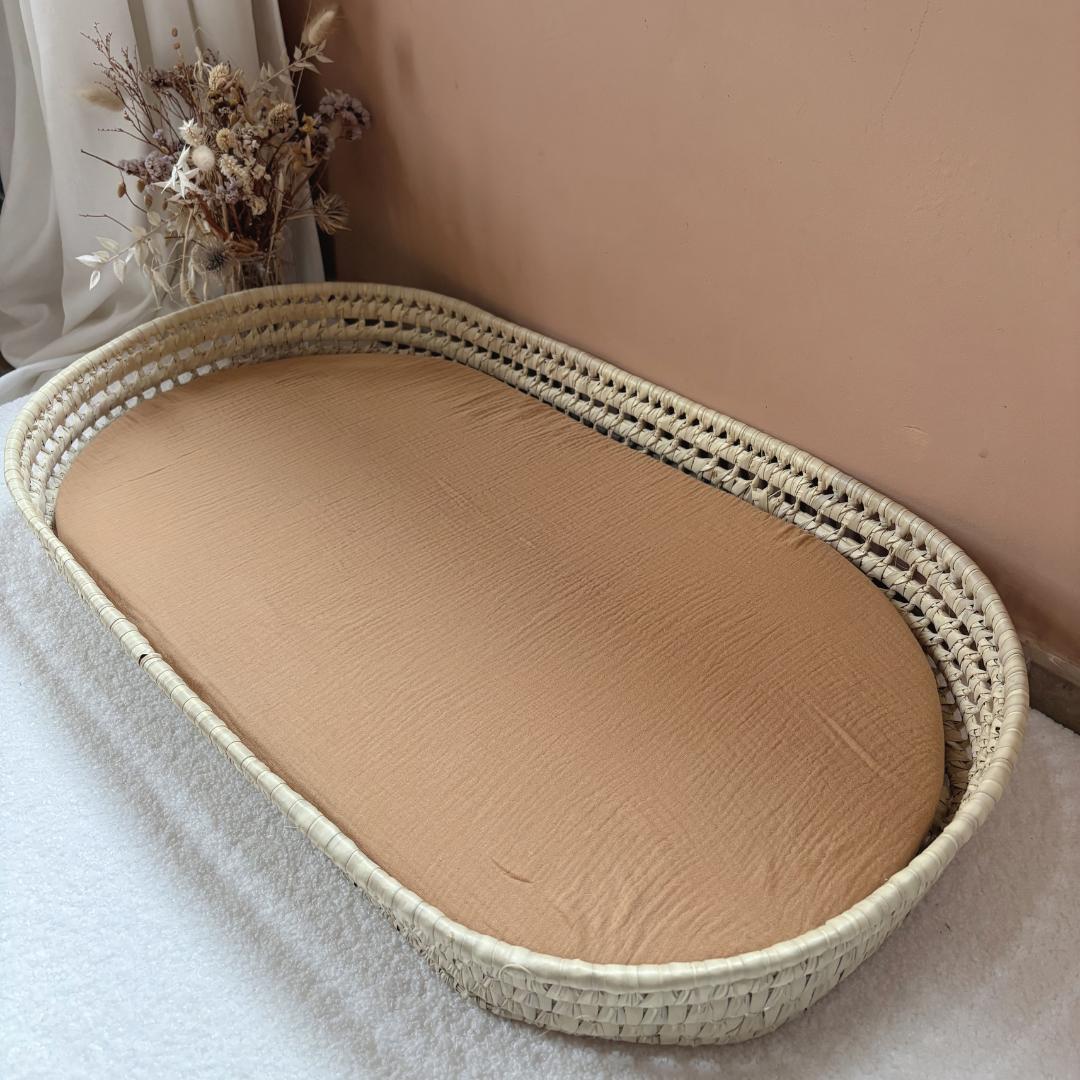 Panier à langer + matelas + housse couleur au choix