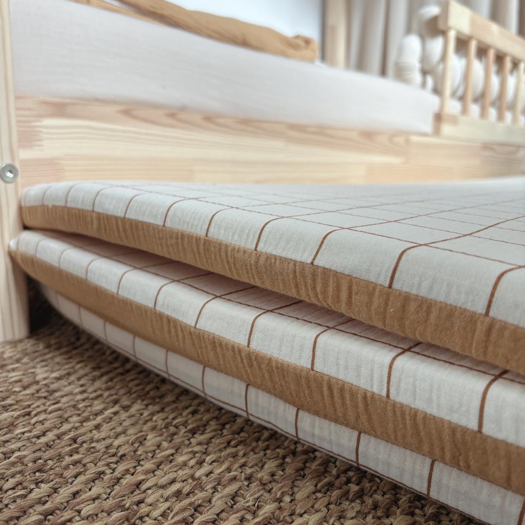 MAXI Tapis de motricité Marcel Camel/Ecru