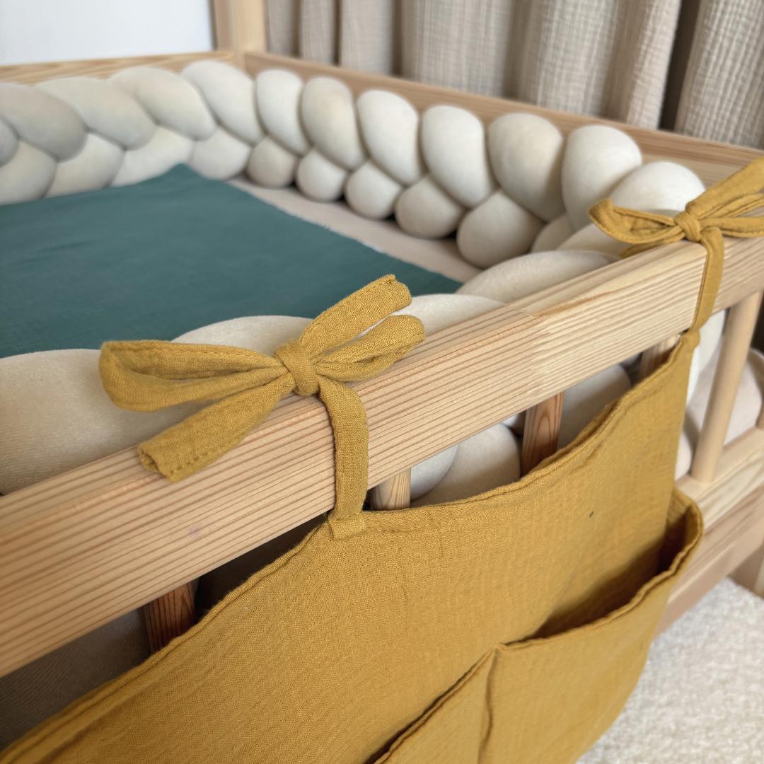 Pochette de rangement lit Jaune ocre