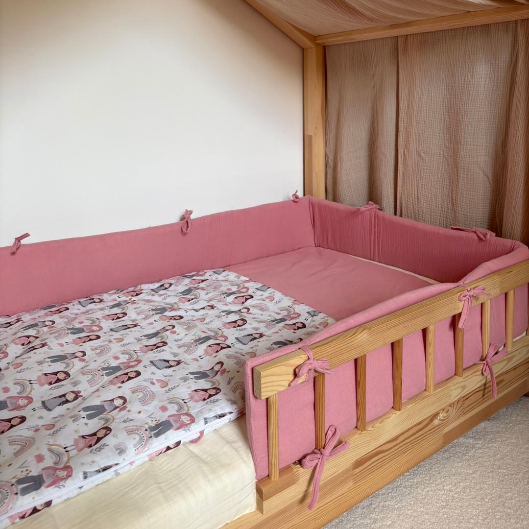 Roze dubbelgaas cabinebedbumper