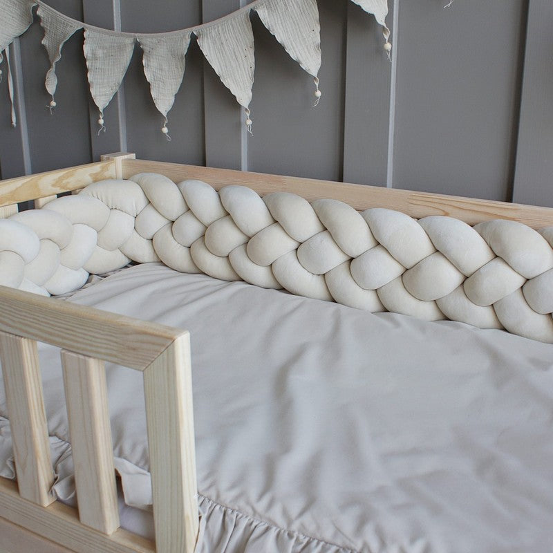 Tresse de lit 4 brins Beige clair 300cm