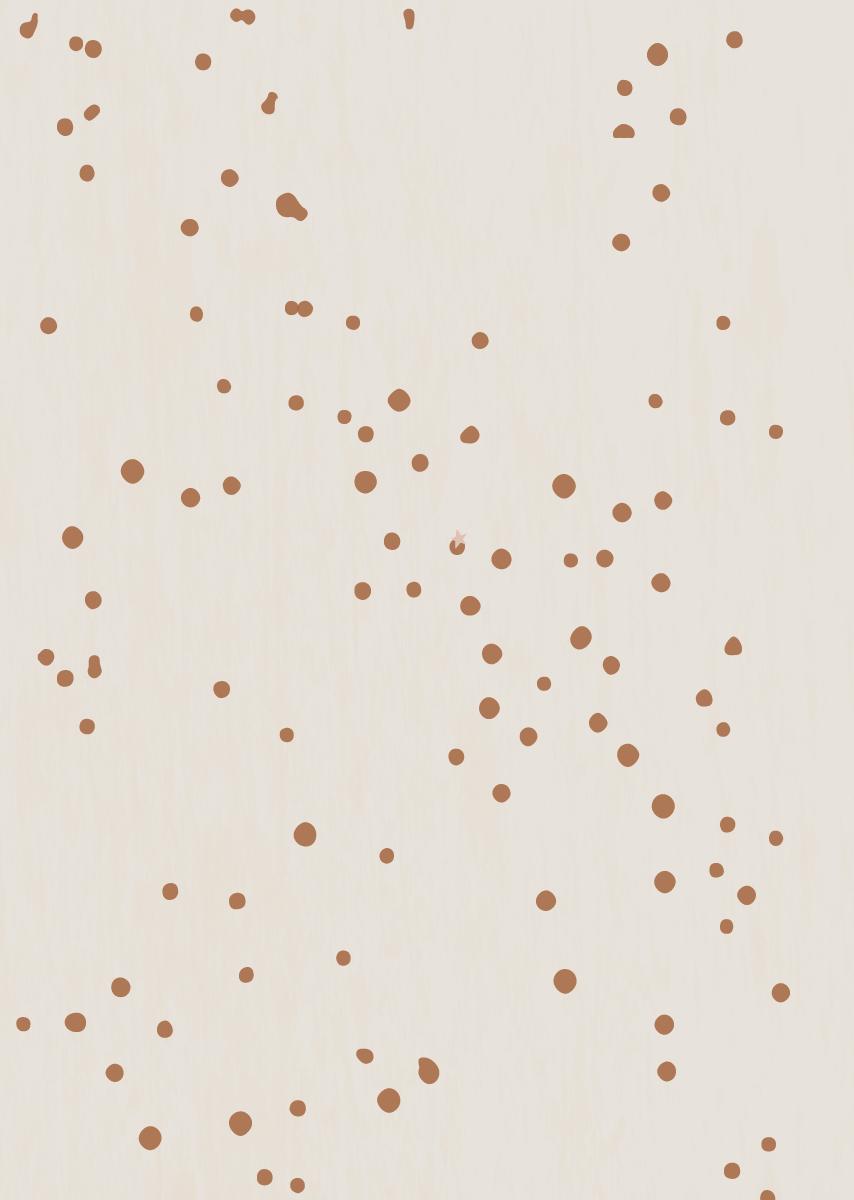 Papier peint chambre enfant confettis - Beige & Marron