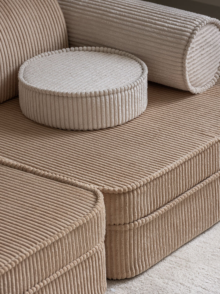 Fauteuil enfant modulable Beige & écru