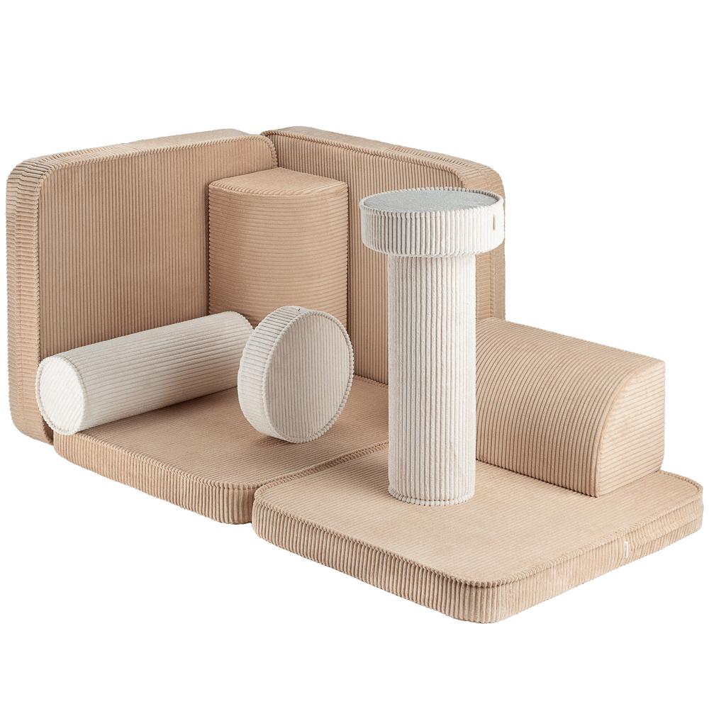 Fauteuil enfant modulable Beige & écru