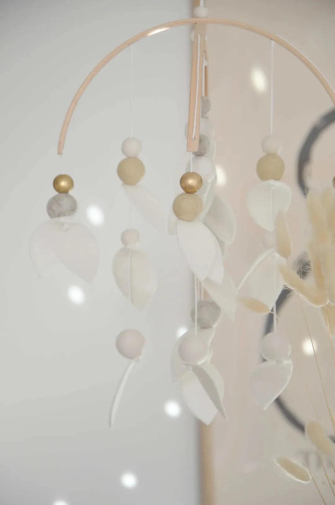 Mobile fait-main Blanc & beige