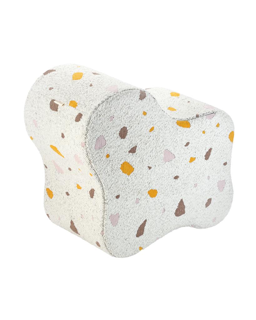 Pouf enfant Teddy bouclette Terrazzo
