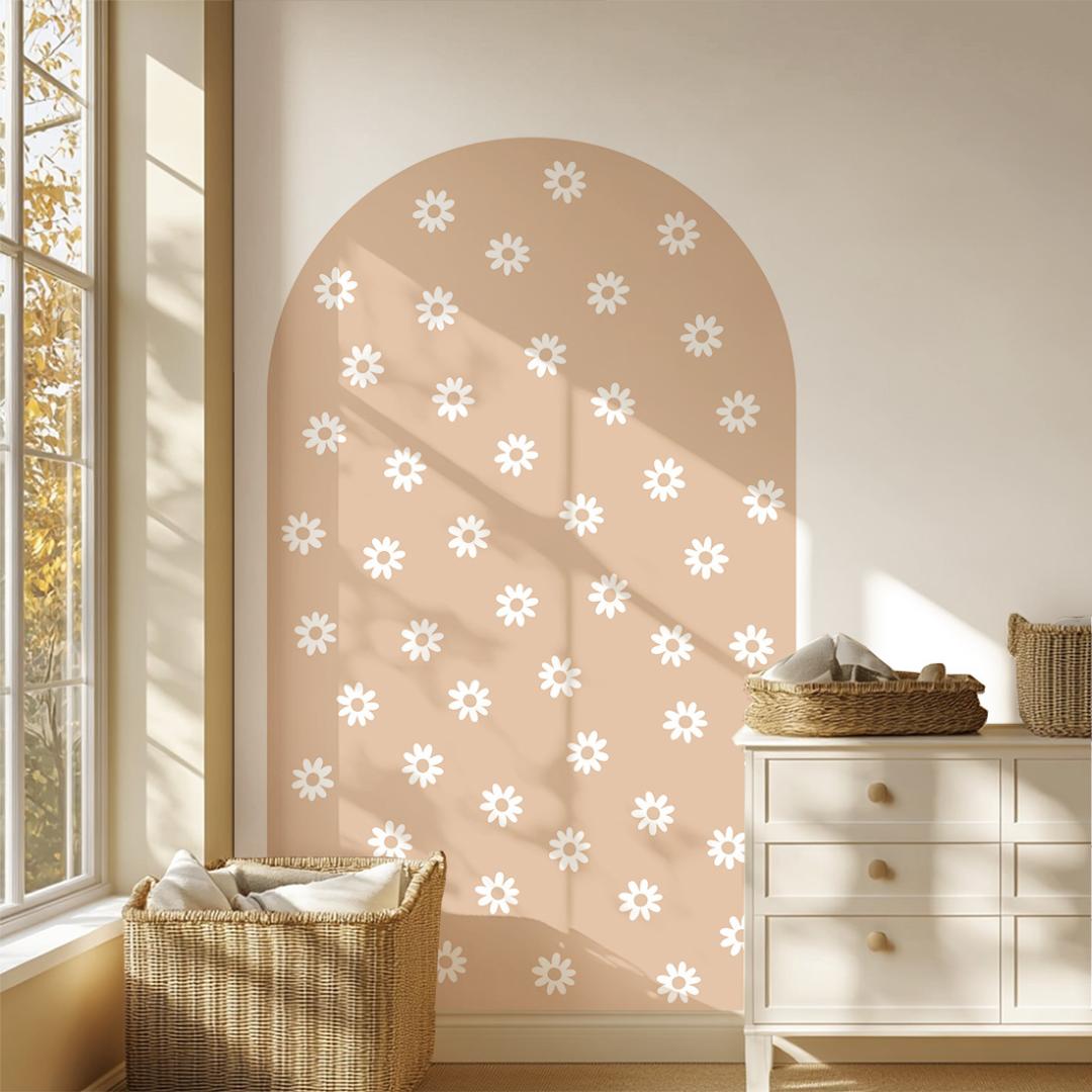 Sticker arche Fleur Camel