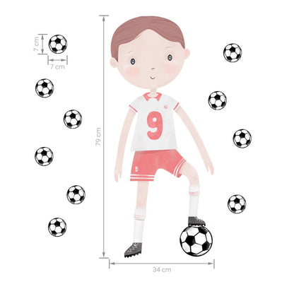 Stickers Muraux Footballeur