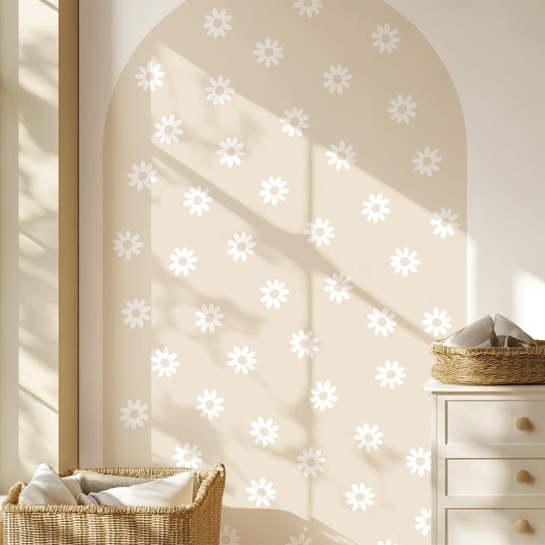 Sticker arche Fleur Beige
