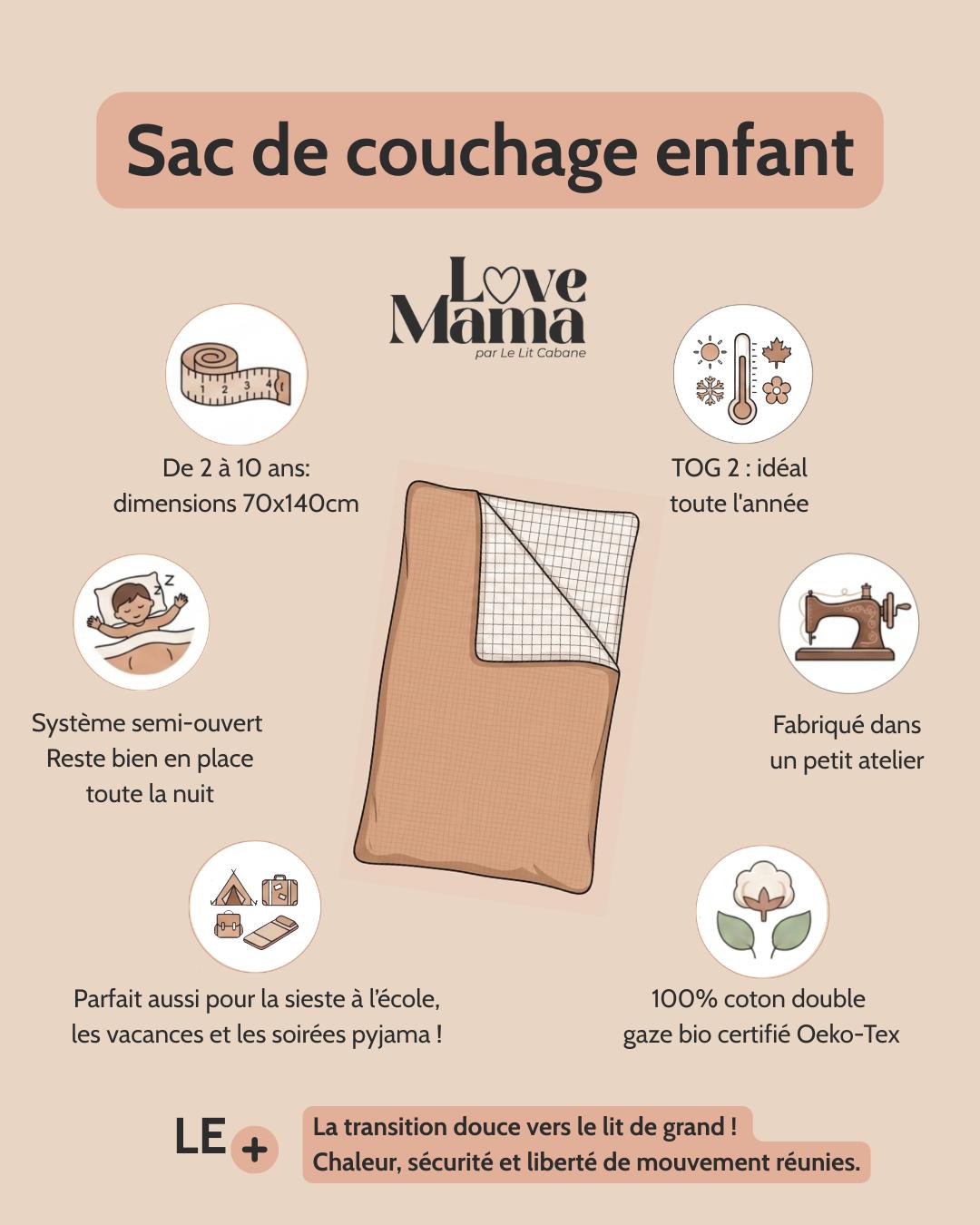 Sac de couchage fille