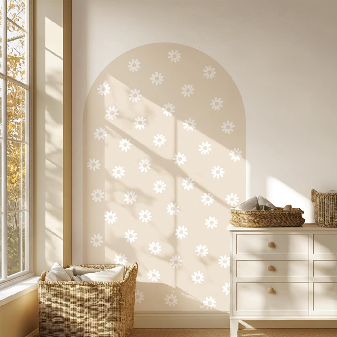 Sticker arche Fleur Beige