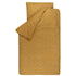 Housse de couette + taie Elie jaune moutarde