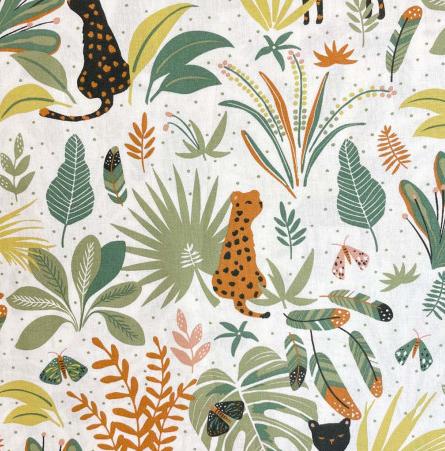 Housse de couette + taie Jungle