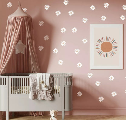 Sticker Fleur Marguerite Blanc