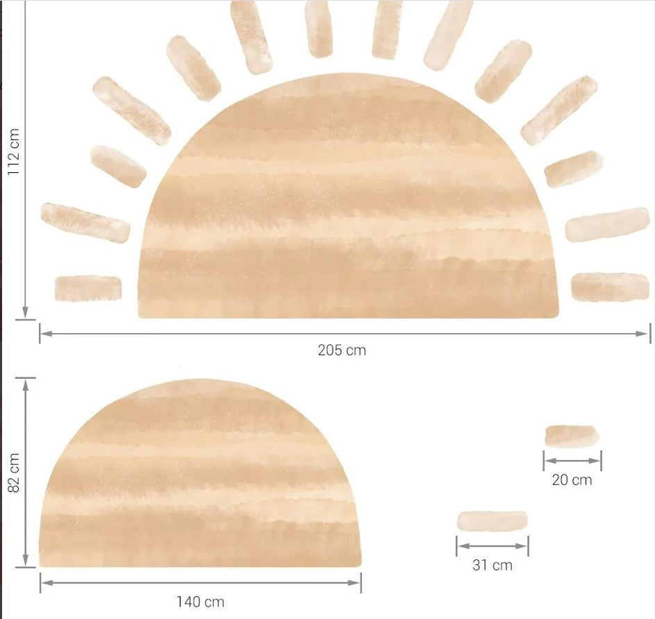 Sticker Grand Soleil Beige