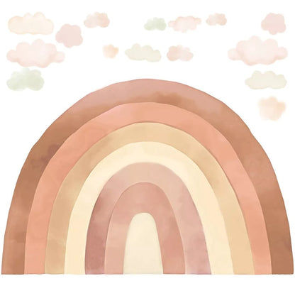 Sticker Arc-en-ciel Beige