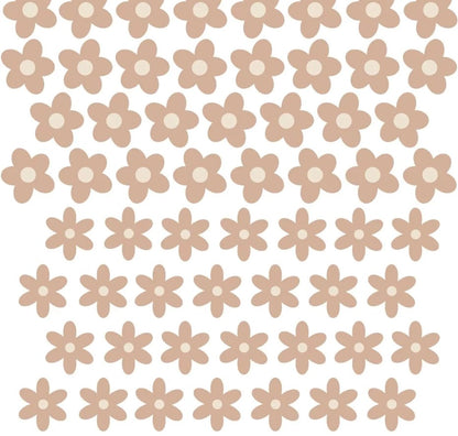Sticker Fleur Marguerite Beige