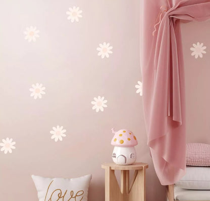 Sticker Fleur Marguerite Rose Pâle