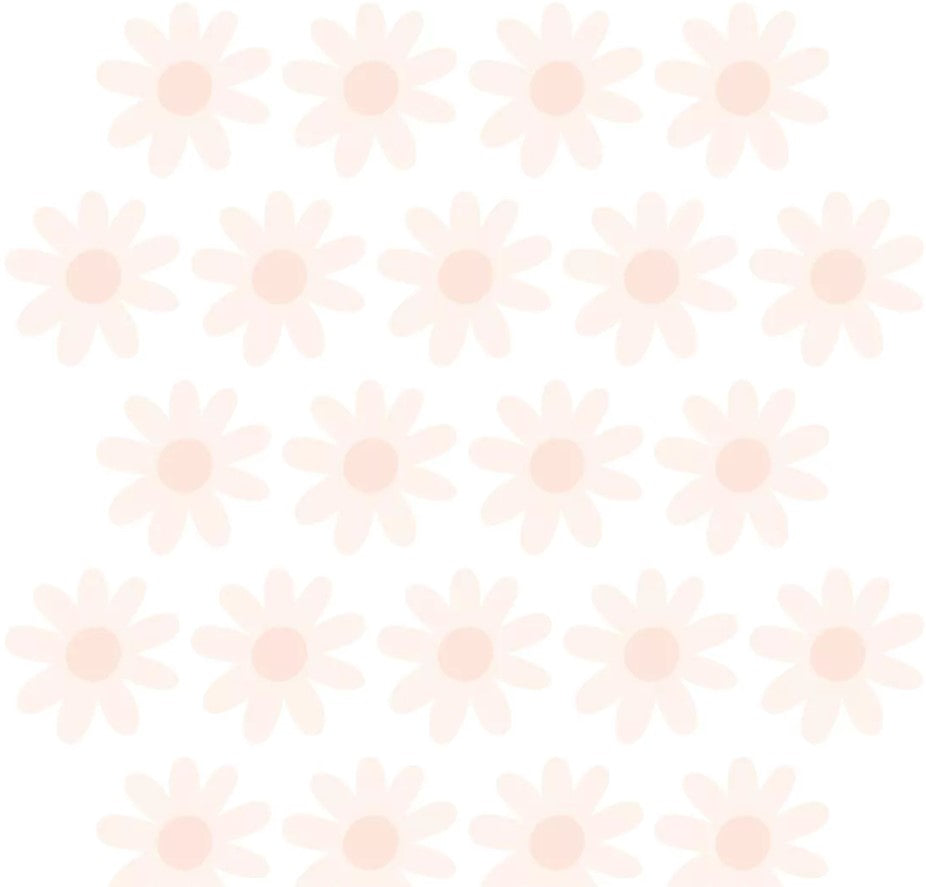 Sticker Fleur Marguerite Rose Pâle