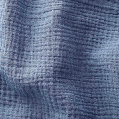 Ciel de lit bébé Bleu - Fait main double gaze
