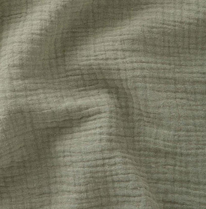 Ciel de lit bébé Vert kaki - Fait main double gaze