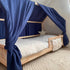 Ciel de lit cabane (pack de 2) Bleu indigo