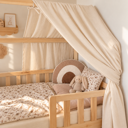 Ciel de lit cabane Ecru en stock
