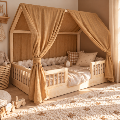 Ciel de lit cabane (pack de 2) Camel