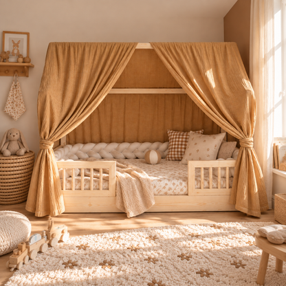Ciel de lit cabane (pack de 2) Camel