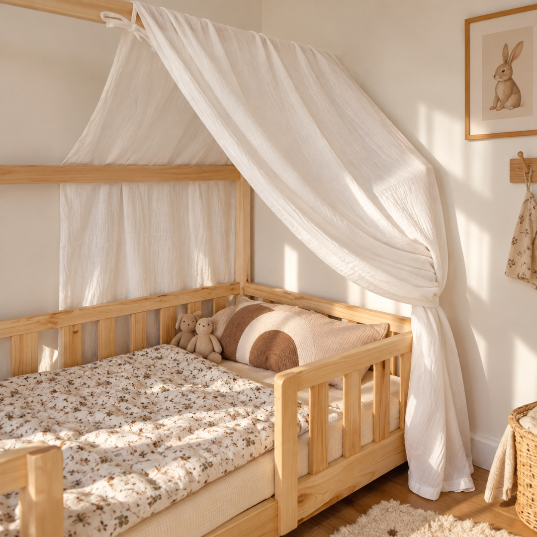 Ciel de lit cabane Blanc