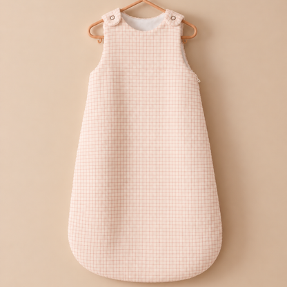 Gigoteuse bébé petits carreaux rose clair
