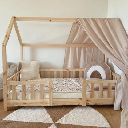Ciel de lit cabane Beige 90x190cm