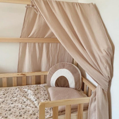 Ciel de lit cabane Beige 90x190cm