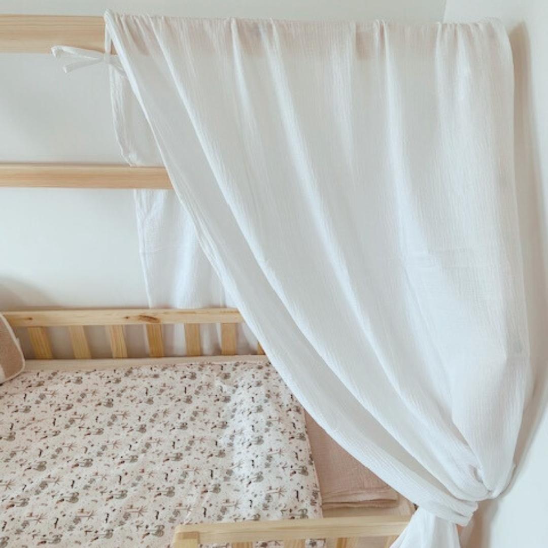 Ciel de lit cabane Blanc