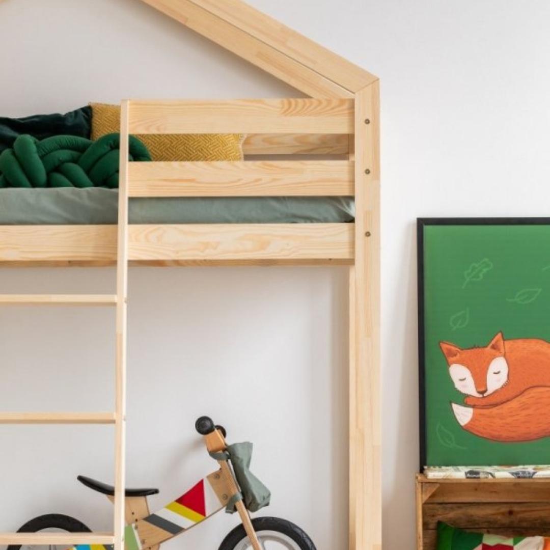 Lit cabane superposé mezzanine DINO 90x200cm