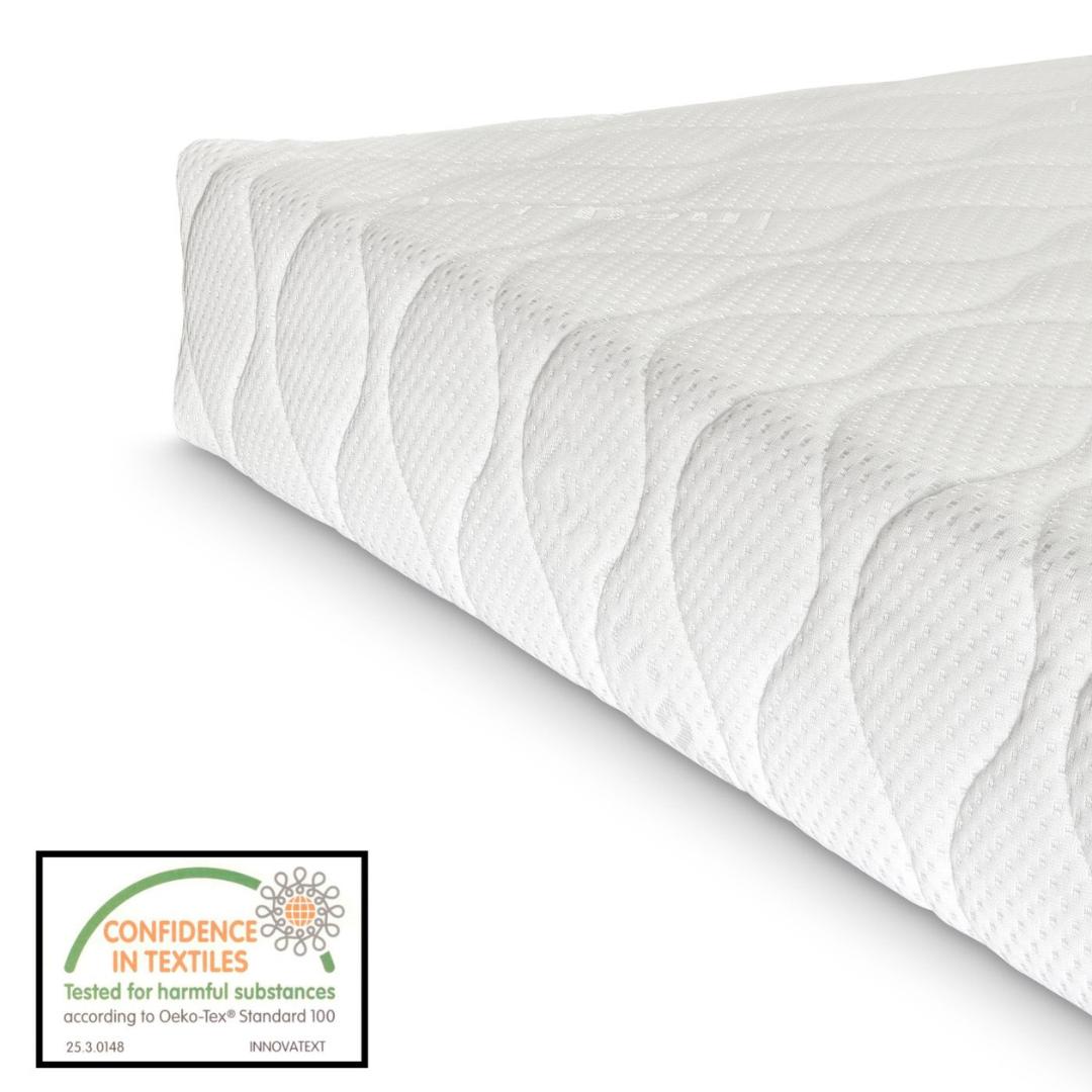 Pack grand lit cabane avec barrière + matelas 120x200cm