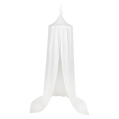 Ciel de lit bébé Blanc - Fait main