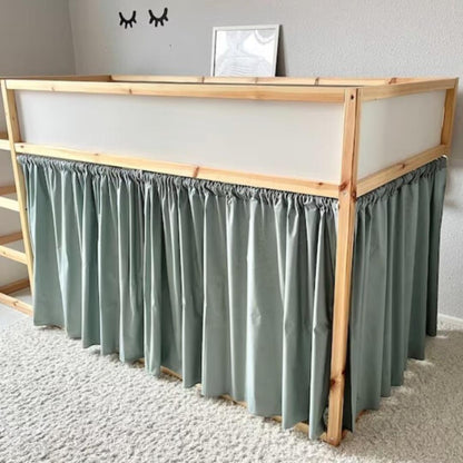 Rideaux lit Kura IKEA - Vert de gris