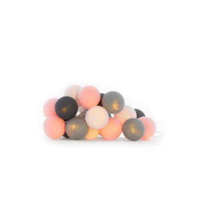 Guirlande lumineuse LED - Rose &amp; Gris