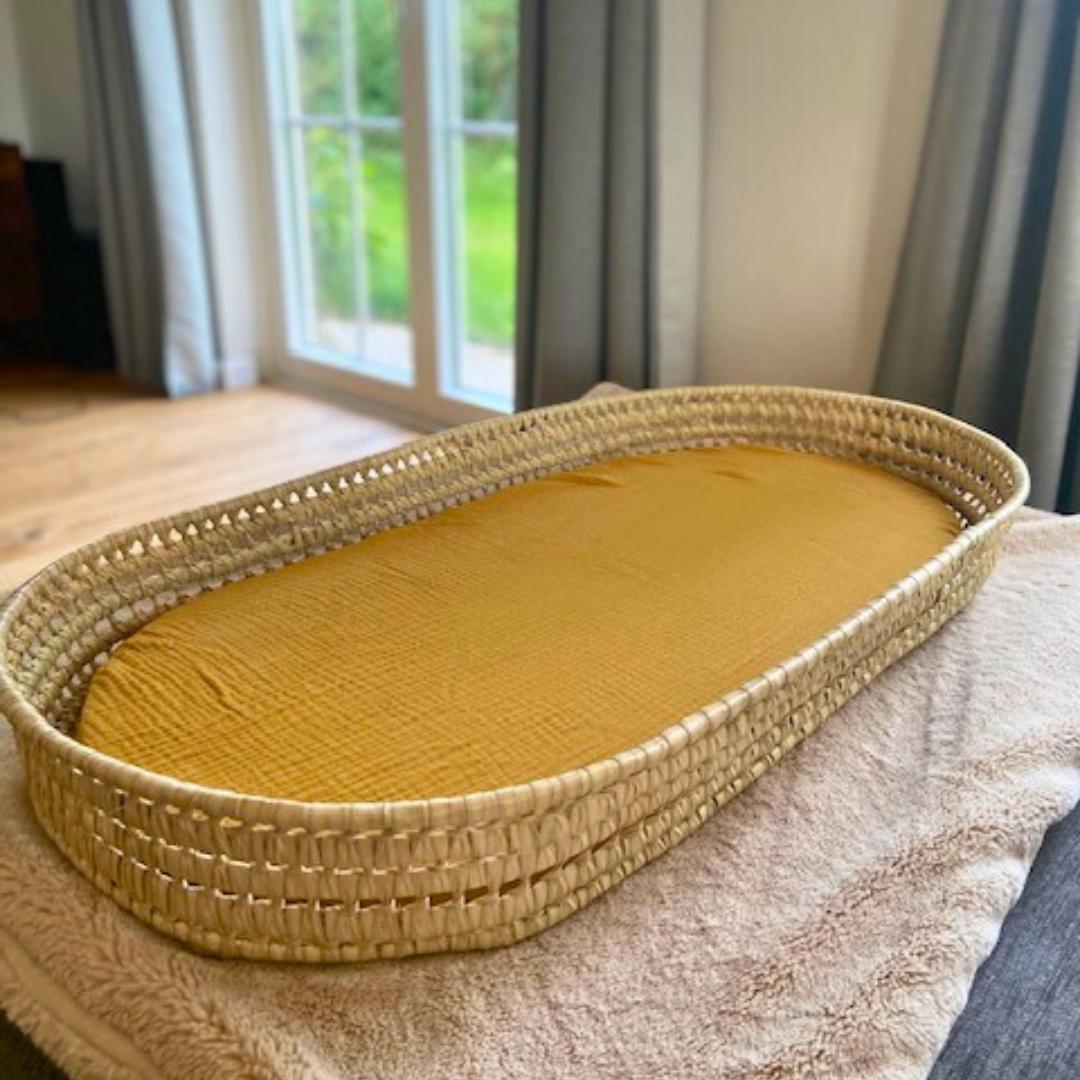 Housse pour panier à langer ovale