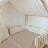 Tour de lit cabane double gaze